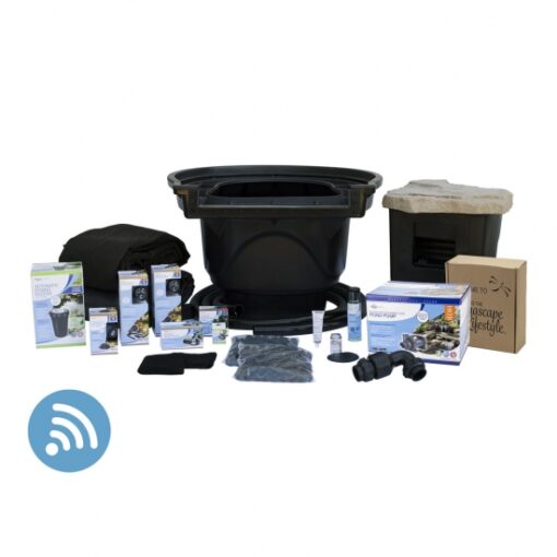 Aquascape Large Pond Kit 21×26 With SLD 5000-9000 Solids-Handling Adjustable Flow Pond Pump (MPN 53063)