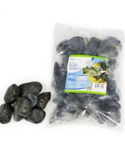 Aquascape Decorative River Pebbles Black - 22lb (MPN 78160)