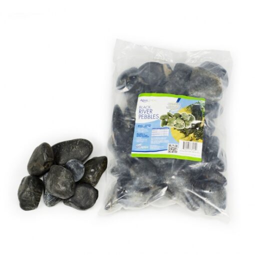 Aquascape Decorative River Pebbles Black - 22lb (MPN 78160)