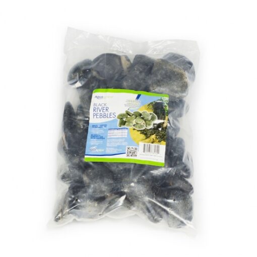 Aquascape Decorative River Pebbles Black - 22lb (MPN 78160)