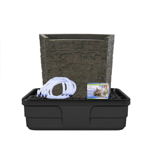 Aquascape Stacked Slate Spillway Wall 32″ Landscape Fountain Kit (MPN 78269)