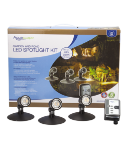 Aquascape Pond and Landscape LED 3-Light Spotlight Kit with Transformer and Photocell Timer (MPN 84030)