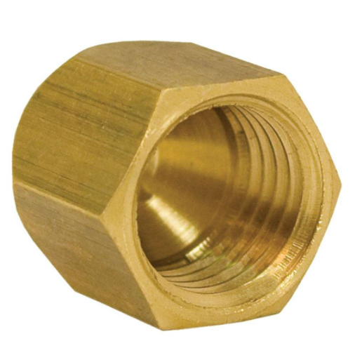 Aquascape 3/8" Brass 4-Way Splitter Cap (MPN 58110)