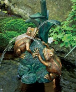 Aquascape Double Frog with Cattail Spitter (MPN 78304)