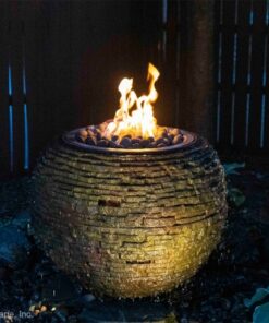 Aquascape Fire and Water Stacked Slate Sphere – Medium (MPN 58093)