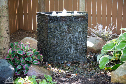 Aquascape Stacked Slate Spillway Wall 32″ Landscape Fountain Kit (MPN 78269)