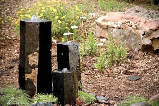 Aquascape Semi-Polished Stone Basalt Columns Set of 3 (MPN 98264)