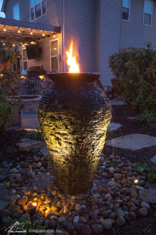 Aquascape Fire Fountain Add-On Kit for Stacked Slate Fountains (MPN 78221)